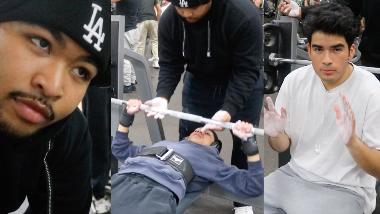 HE BROUGHT HIS LIL BRO TO THE GYM
