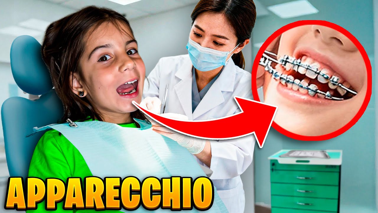 AURORA METTE L'APPARECCHIO AI DENTI DAL DENTISTA PER LA PRIMA VOLTA CON PAPÀ MIKE E LAURA!