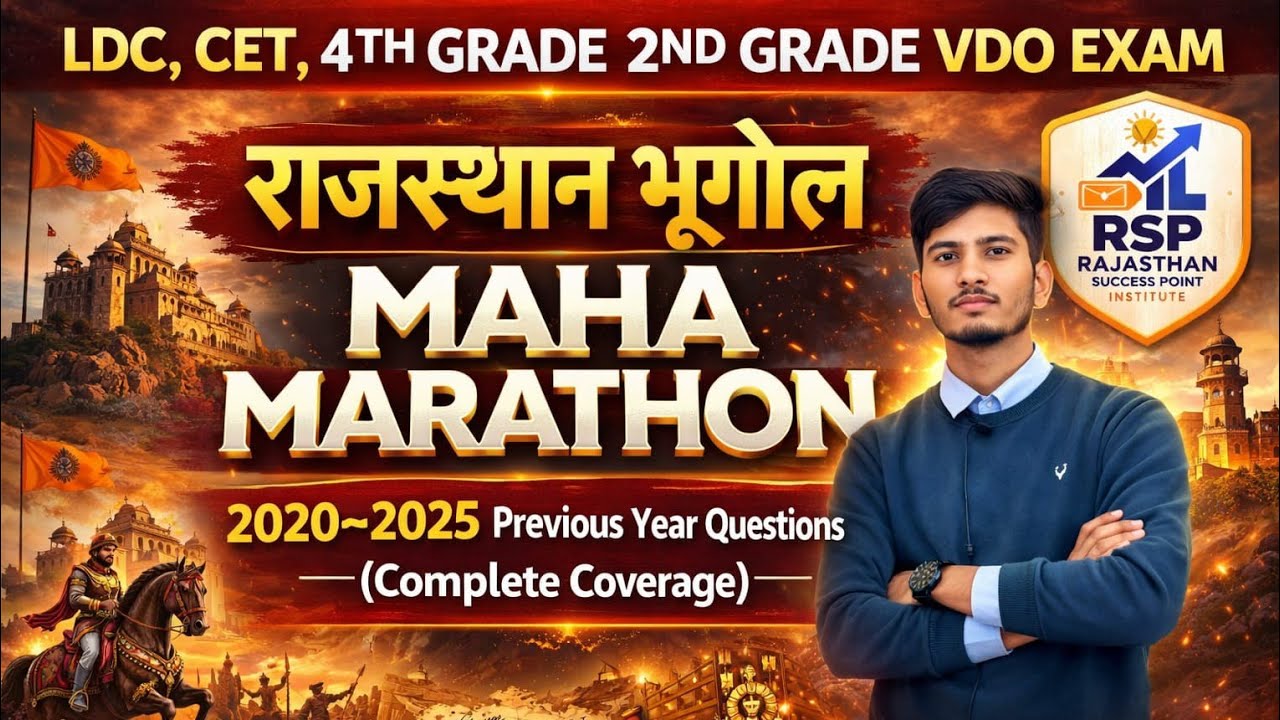 राजस्थान भूगोल का सुफड़ा साफ