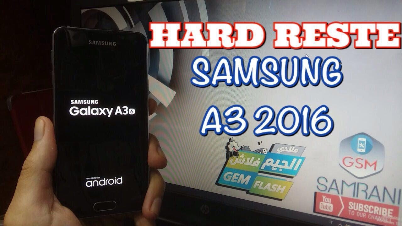HARD RESET SAMSUNG A3 2016 REMOVE PATTERN CODE