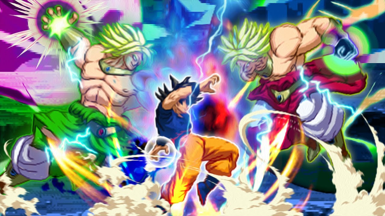 Son Goku vs Broly. Dragon Ball Super Anime MUGEN Multiverse