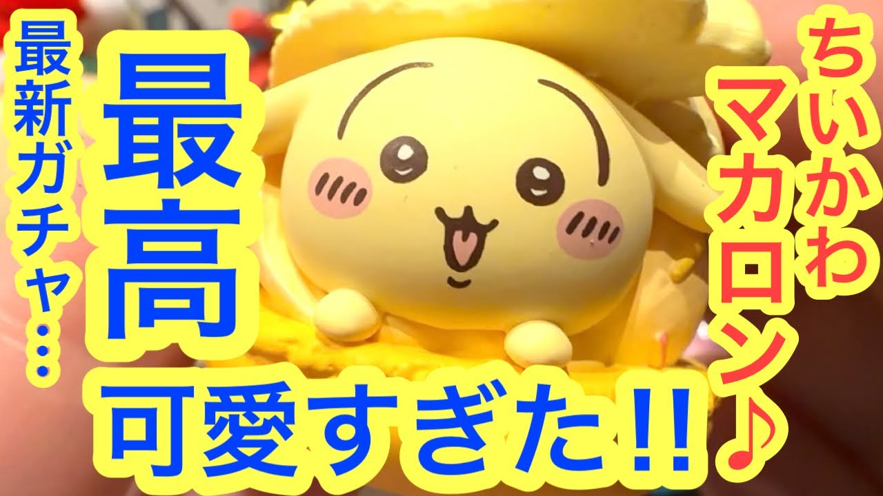 【ちいかわ】最高のガチャ新発売！！ちいかわマカロン！？可愛いちいかわハチワレうさぎモモンガがマカロンになっちゃったの！？