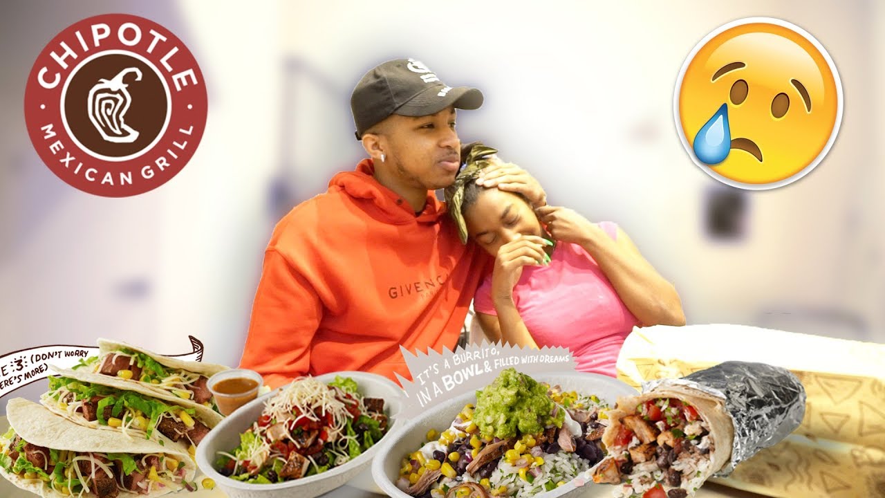 CHIPOTLE MUKBANG w/ My 15 Year Old Sister!! (James Cheated On Her)