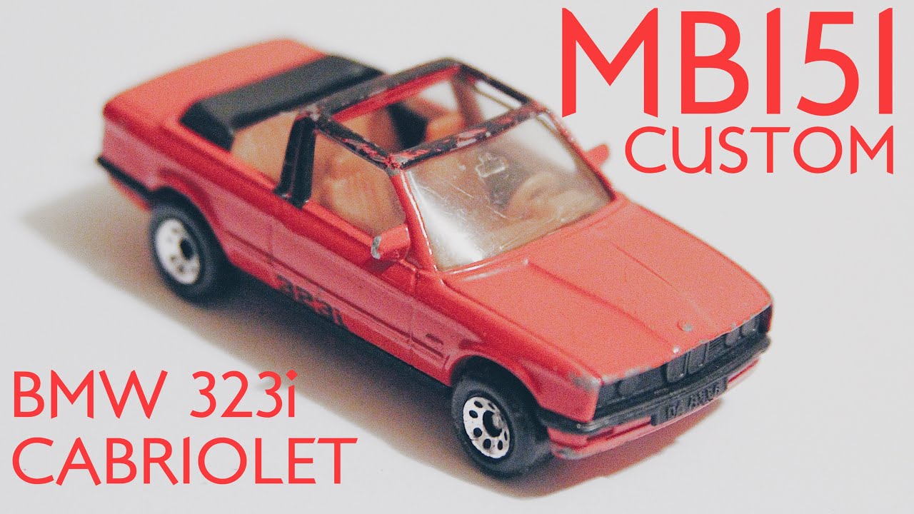 MATCHBOX custom restoration: MB151 BMW E30 323i Cabriolet - DIECASTRESTOS