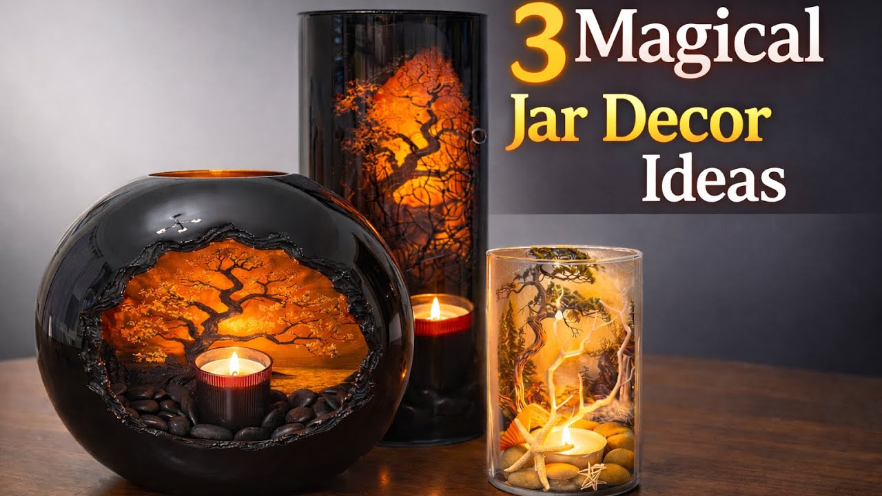 3 Magical Decor Ideas from Ordinary Glass Jars