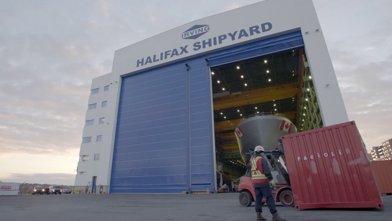Moving the Final Mega Block of the Future HMCS Harry DeWolf