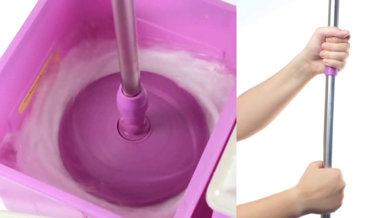 Mocio Rotante e Secchio Ripiegabile senza Pedale
