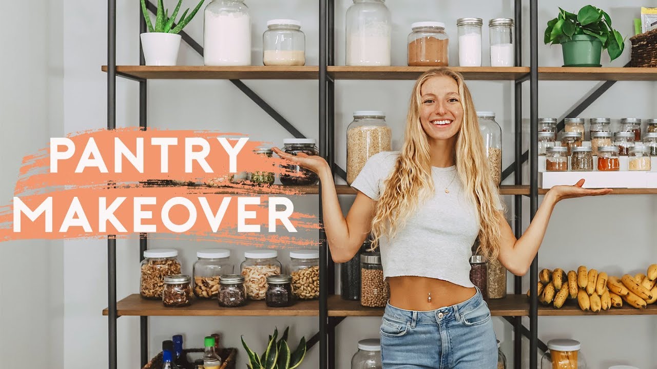 PANTRY ORGANIZATION | Healthy Food Pantry Tour + Makeover!