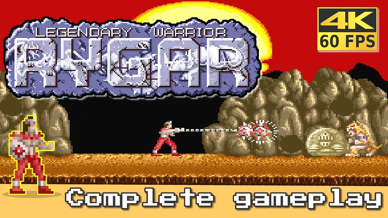 Rygar (Arcade) Game complete 🕹️ No deaths - 4K 60fps #retrogaming