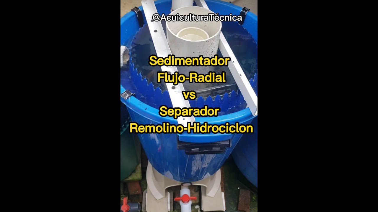 🐟Sedimentador Flujo Radial vs Separador Remolino Hidrociclon🐟