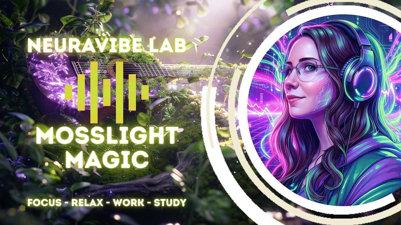 Mosslight Magic - 1 hour Relax Music | Soft Guitar & Violin Flow | work-study-relax-focus