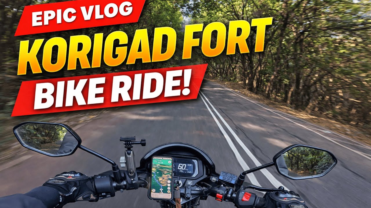 Korigad Fort Bike Ride 🏍️ | Jungle Roads, Pure Riding Vibes 🌿| Part 1