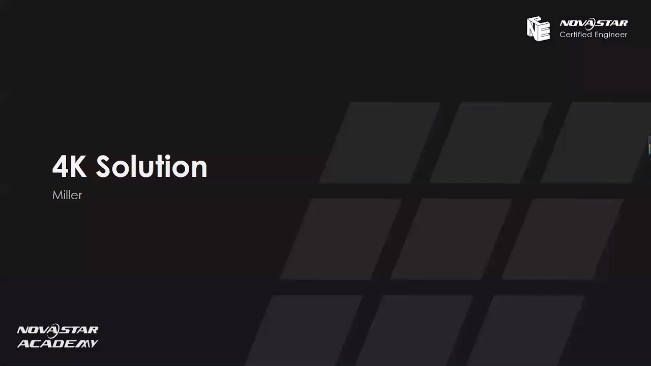 Class 4  _ 4K Solution - Splicing & Mosaic & Software Settings