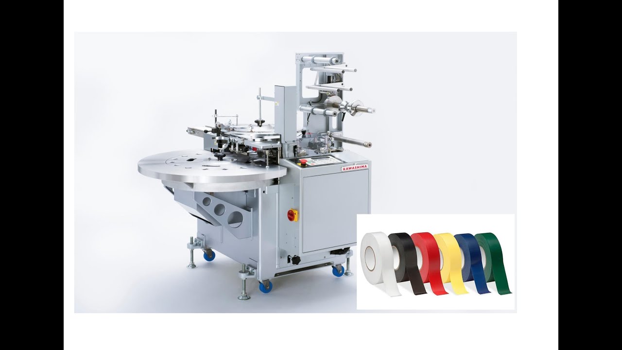 PVC Electrical tape wrapping machine KAWASHIMA GW-4MC+KF-4S