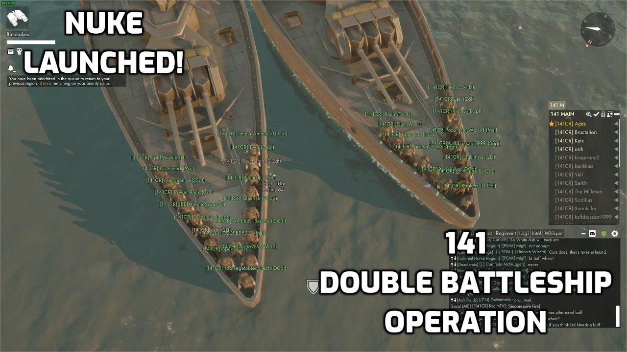 Battleships and Nukes | 141CR Regiment | Foxhole War 109