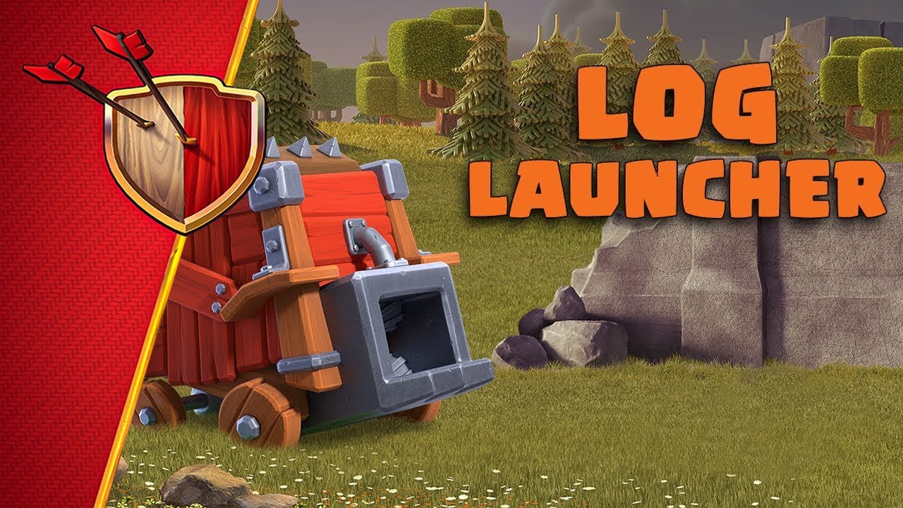 Crush Villages With The LOG LAUNCHER! (Clash of Clans)