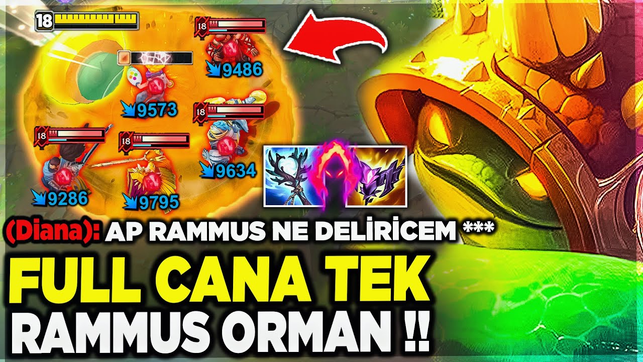 2025'İN EN İYİ AP RAMMUS VİDEOSU !! YUVARLANIP ÇARPTIĞIM PATLIYOR !! RAMMUS ORMAN !!