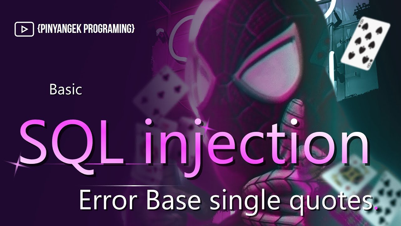 SQL injection part 1 error base singe quotes