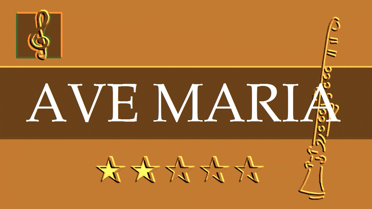 Clarinet & Guitar Duet - Ave Maria - Schubert (Sheet music - Guitar chords)