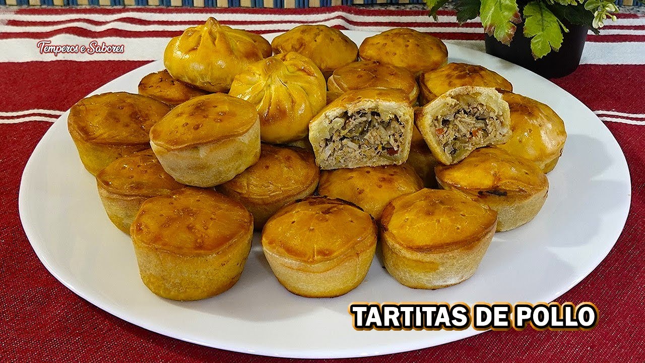 TARTITAS DE POLLO DELICIOSAS MUY FÁCILES DE HACER Te Enseño a Preparar El Pollo La Masa y El Armado