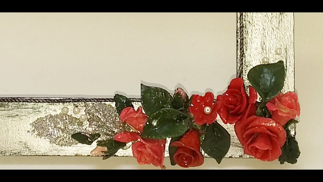 DIY FLORES DE MIGA DE PAN + MARCO DECORADO😍😍😍