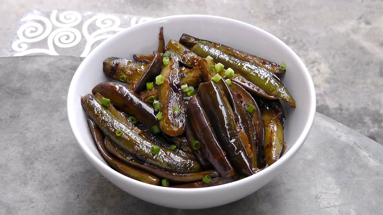 Chinesische Auberginen in Knoblauch - Vegan Vegetarisches Rezept