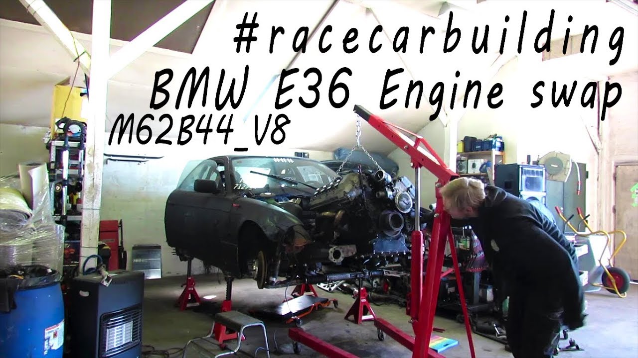 #VTMDrifting - #racecarbuilding 2K19 -Engine swap Drift BMW E36 - V8 M62B44