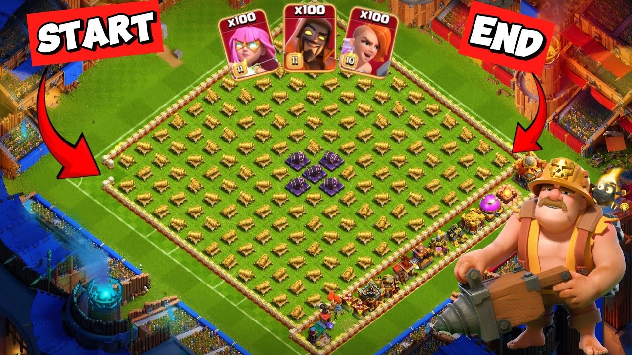 CANNON BASE Vs ALL SUPER TROOPS | Clash Of Clans | Super Troops | WarVortexX✨