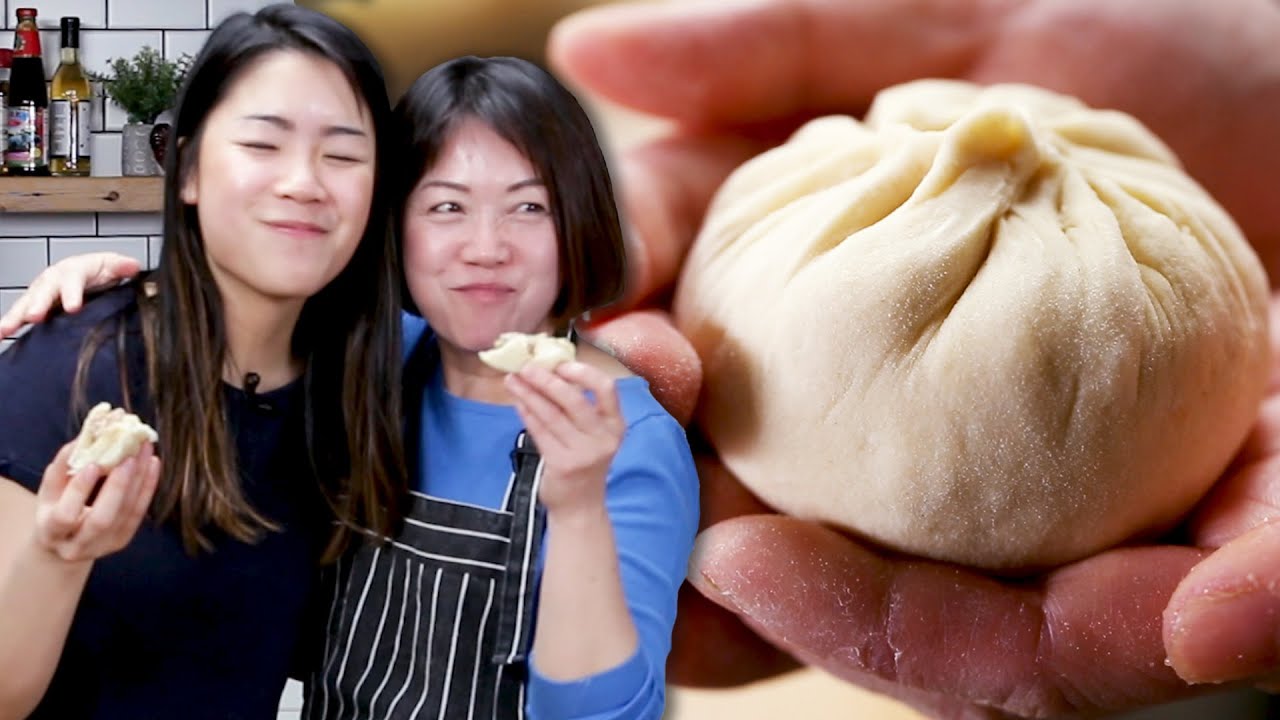 Mom Teaches Daughter How To Make Bao
