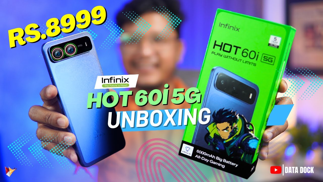 Infinix HOT 60i 5G - Best Budget 5G Smartphone Under 9K | Unboxing | 6000mAh Battery, MediaTek 6400