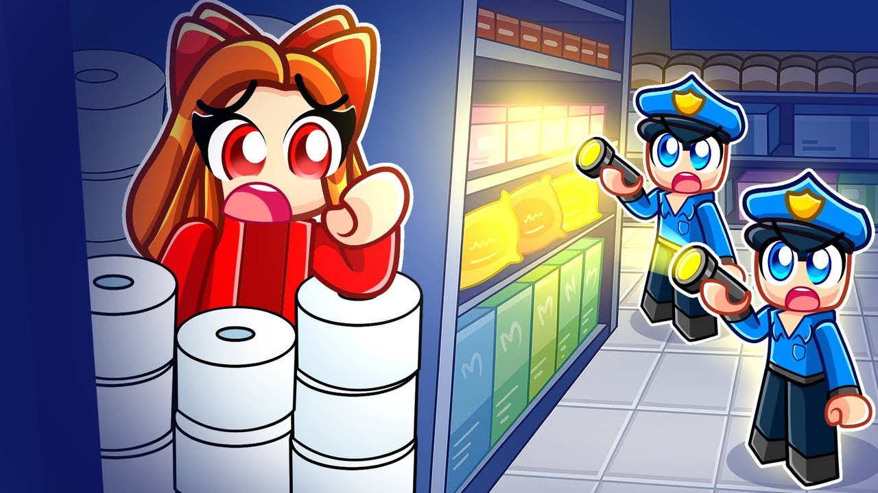 PRZETRWAJ NOC W SUPERMARKECIE w Roblox!