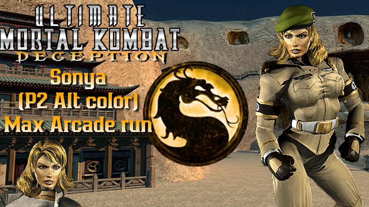 Ultimate Mortal Kombat Deception Sonya(P2 ALT color)MAX arcade run