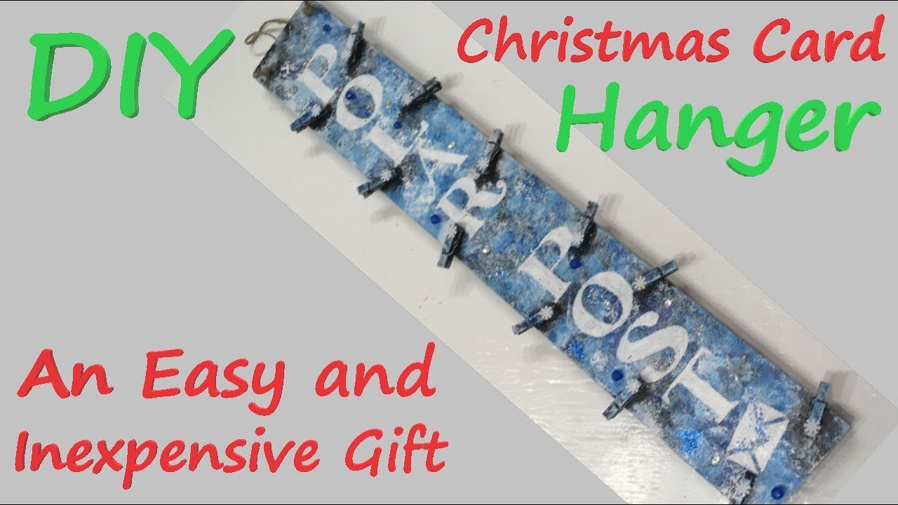 DIY Christmas Card Hanger - An Easy and Inexpensive Gift