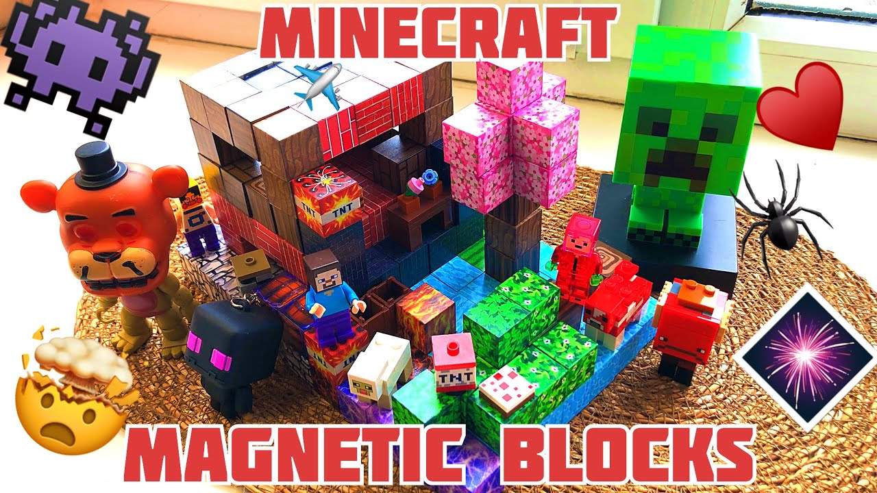 Magnetic Minecraft Blocks Build a REAL House! 🧲