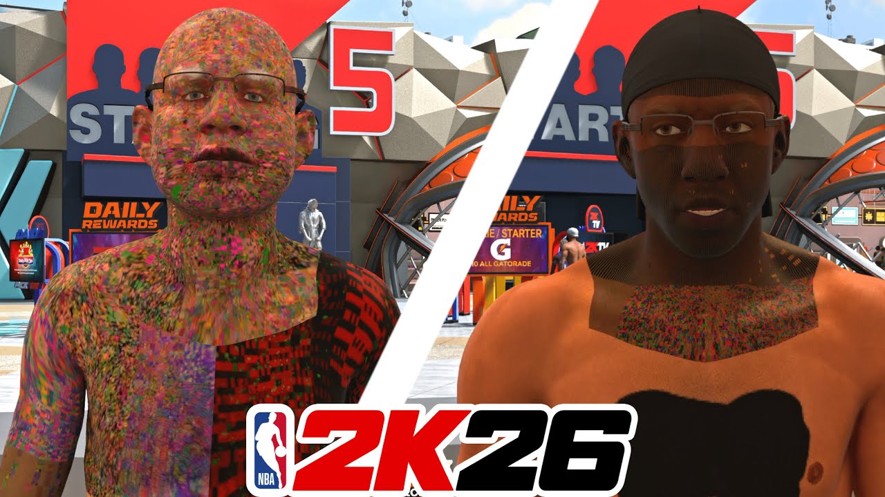 ТАТУИРОВКА ПО ЛИЦУ С ГЛИТЧ-ТАТУИРОВКОЙ / ЛИЦУ ТАЗА NBA2K26! | СОЗДАНИЕ ЛИЦА COMP 2K26