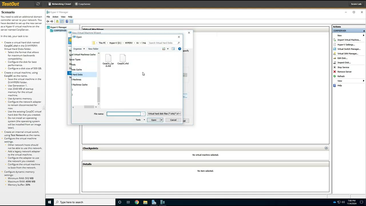 12.4.7 — Подготовка производственной виртуальной машины