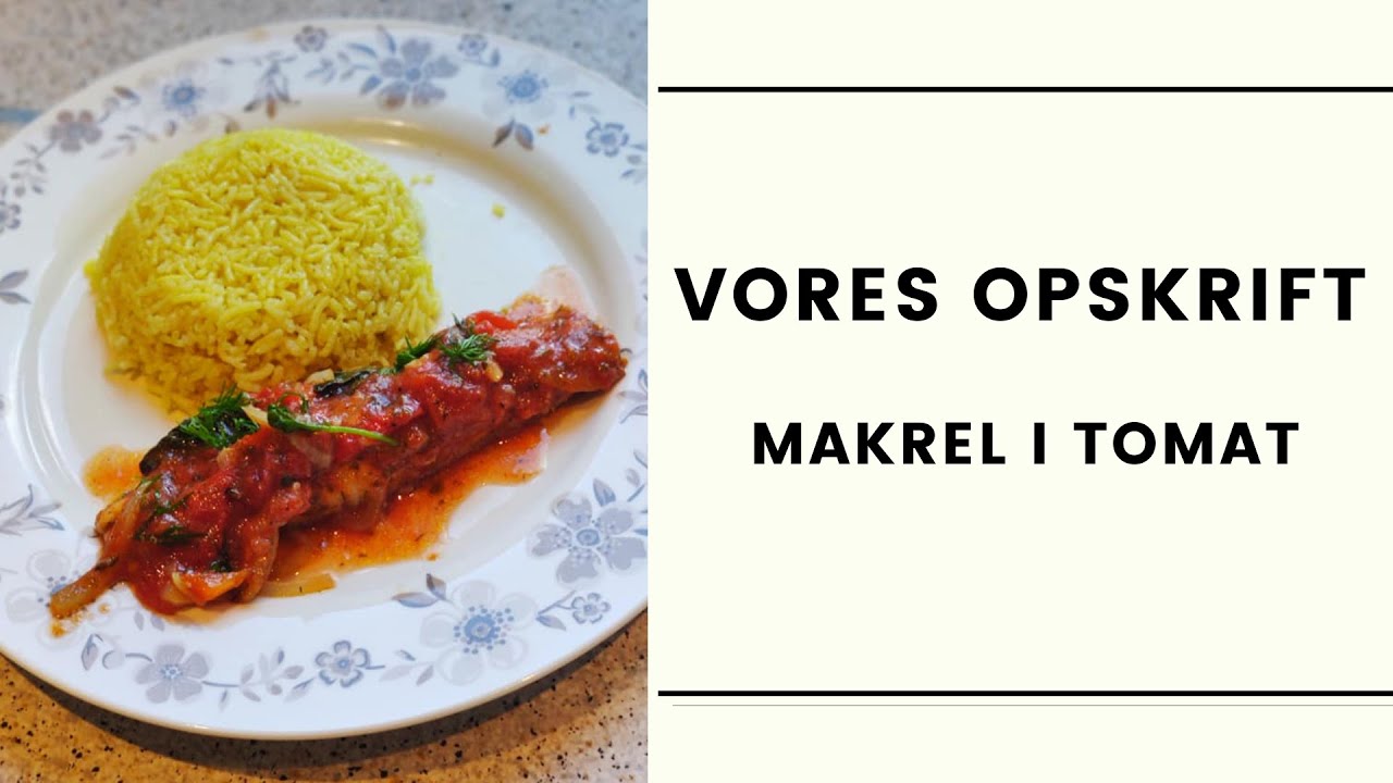 Makrel i tomat - Opskrift