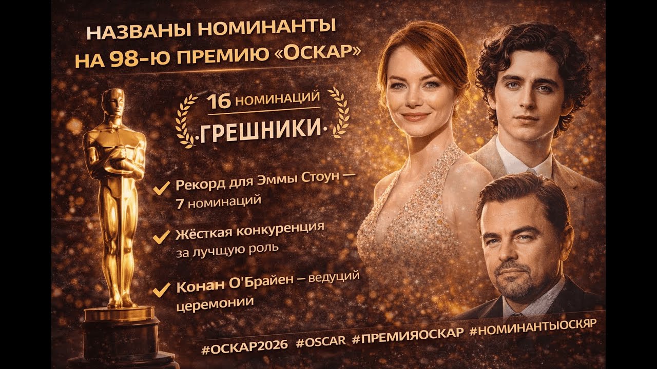 Номинанты на «Оскар» 2026: Рекорды и Интриги церемонии