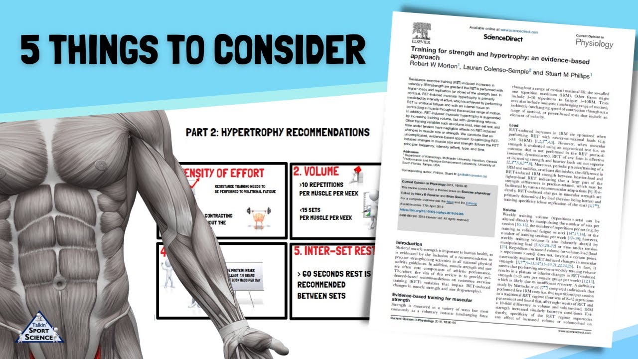 PART 2 - TRAINING FOR HYPERTROPHY: AN EVIDENCE-BASED APPROACH – (BY ROBERT MORTON ET AL.)