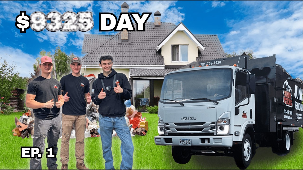 $1,400,000 Junk Removal Business Owned by TEENS - Day in the life