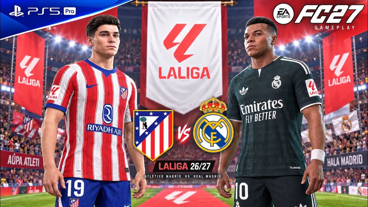 EA Sports FC 27 - Real Madrid Vs Atletico Madrid - LaLiga Match Authentic PS5 Pro Gameplay | [4K60]