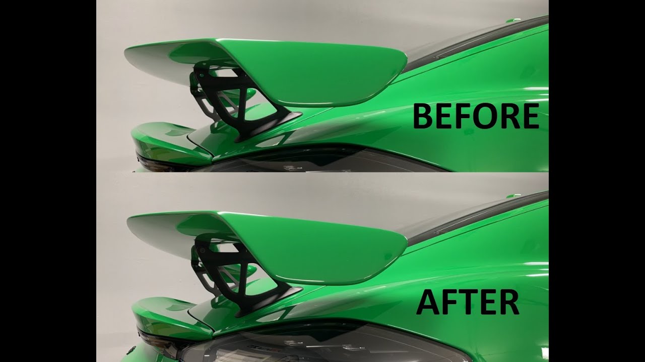 Setting 718 GT4 in its most aggressive aerodynamic mode(rear spoiler and front ducts)