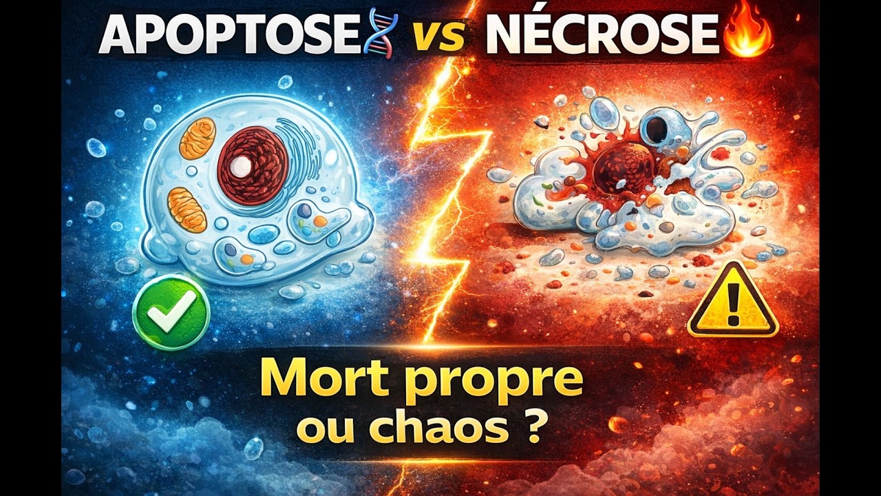 Mort cellulaire : Apoptose et Nécrose enfin expliquées clairement