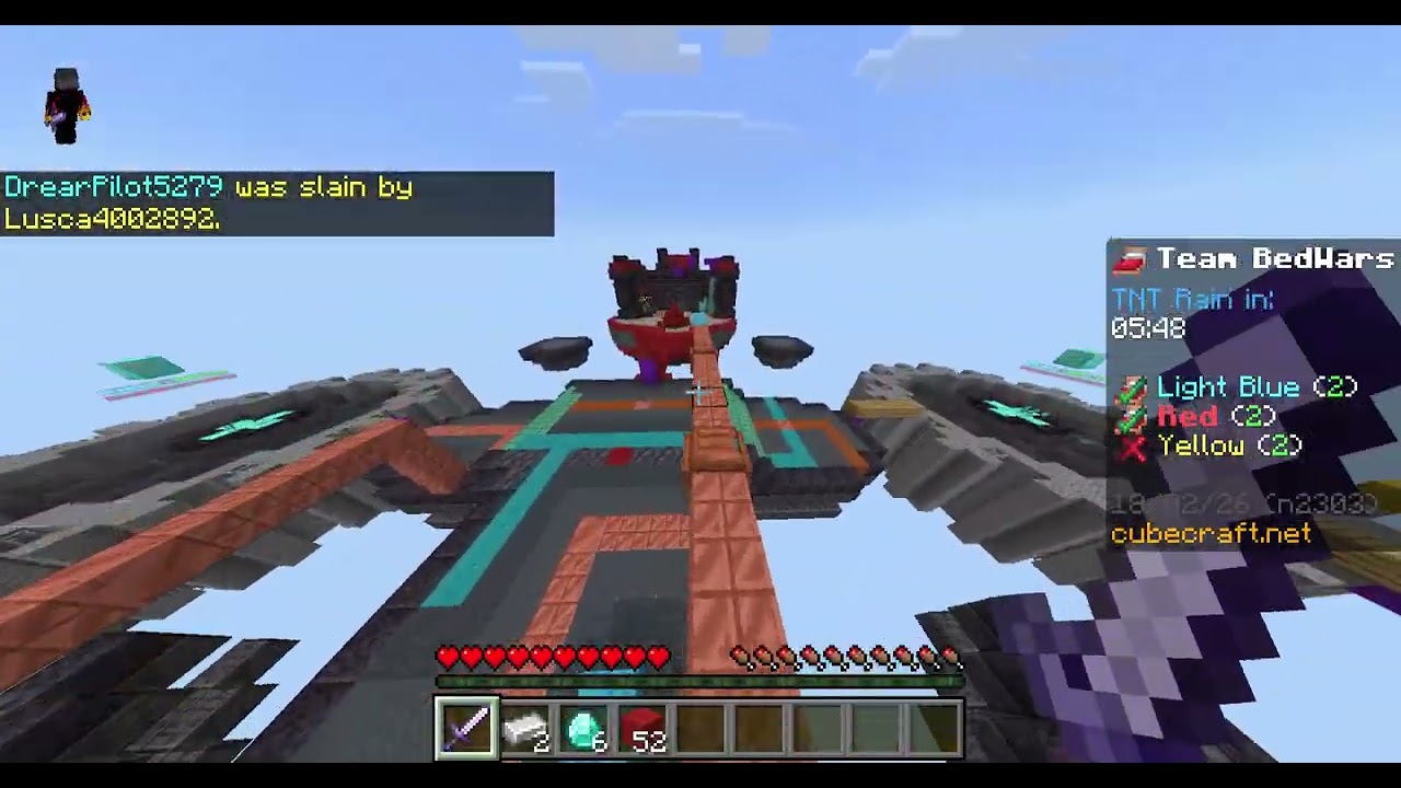 jogando com try hard no bed wars