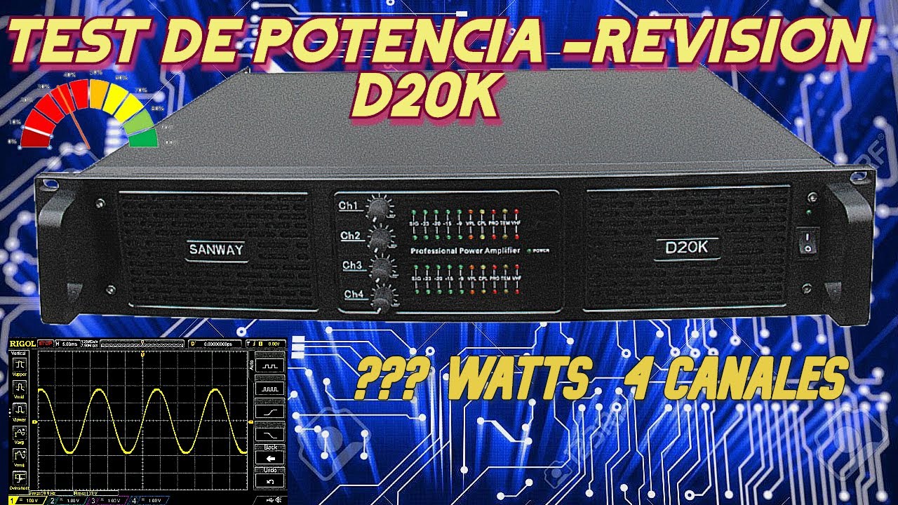 FP 20,000 Q 💪🏽 D20K CLASE D TEST DE POTENCIA , REVISION  💥 PRUEBA DE SONIDO