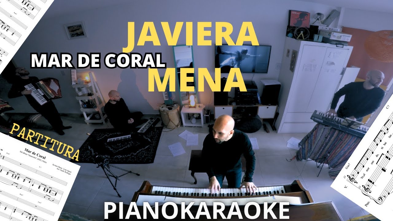 Javiera Mena Ft. S. Motorizado  - Mar de coral (Partitura + PianoKaraoke)
