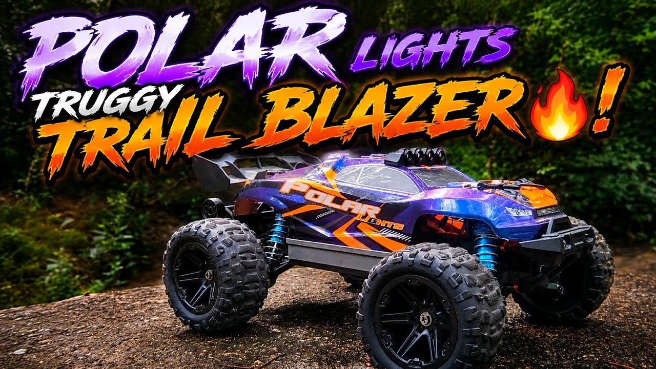 Womaqu RC Polar Lights 🏁Trail Run🏁 1/14 Truggy Brushless 2s Lipo Rip