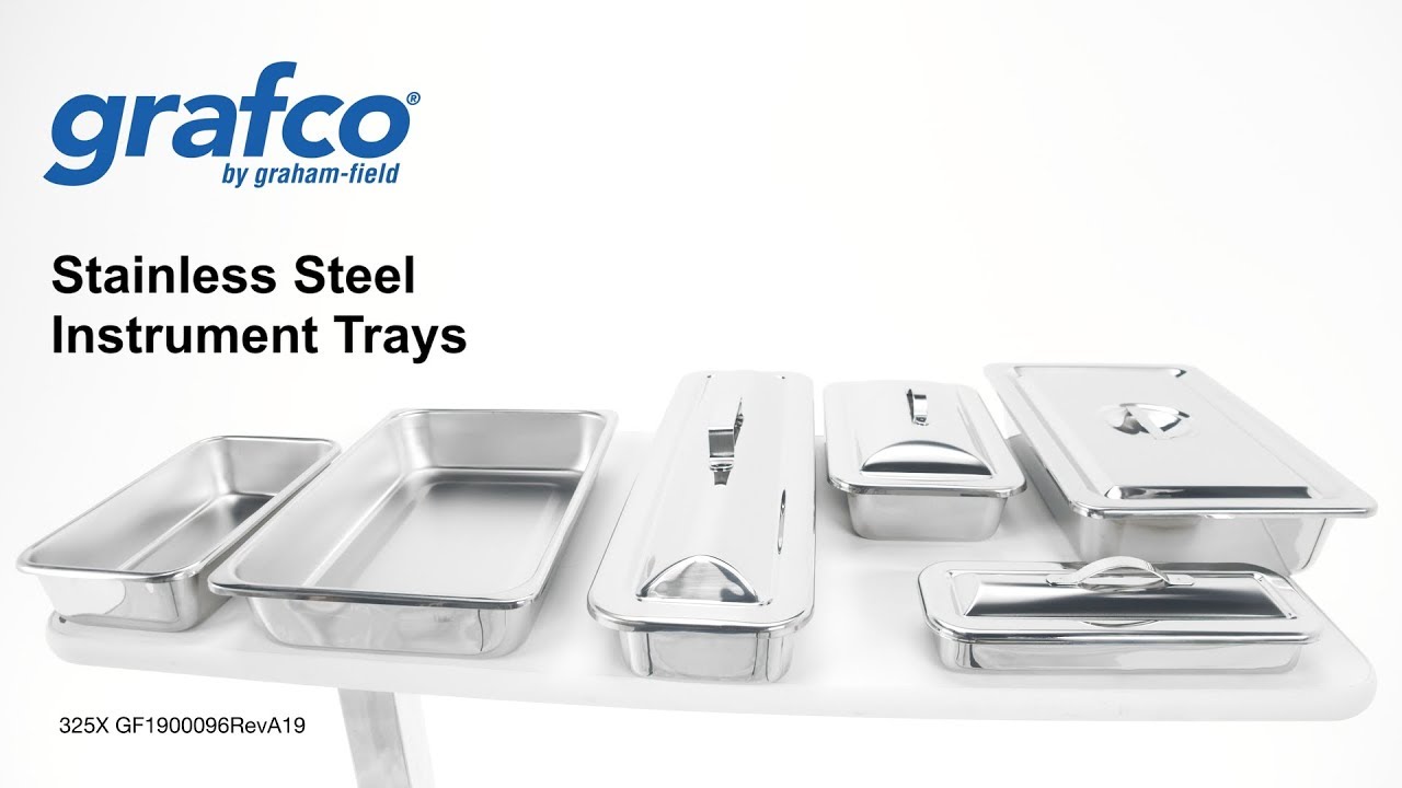 Grafco&reg; Stainless Steel Instrument Trays