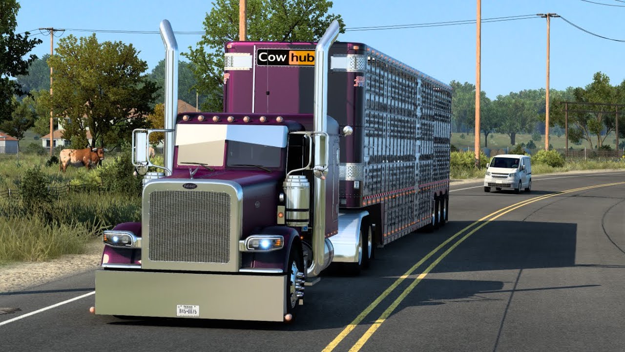 *Purple Dream*  Peterbilt 389 ISX Straight pipe 🔥 | American Truck Simulator | Realistic Driving