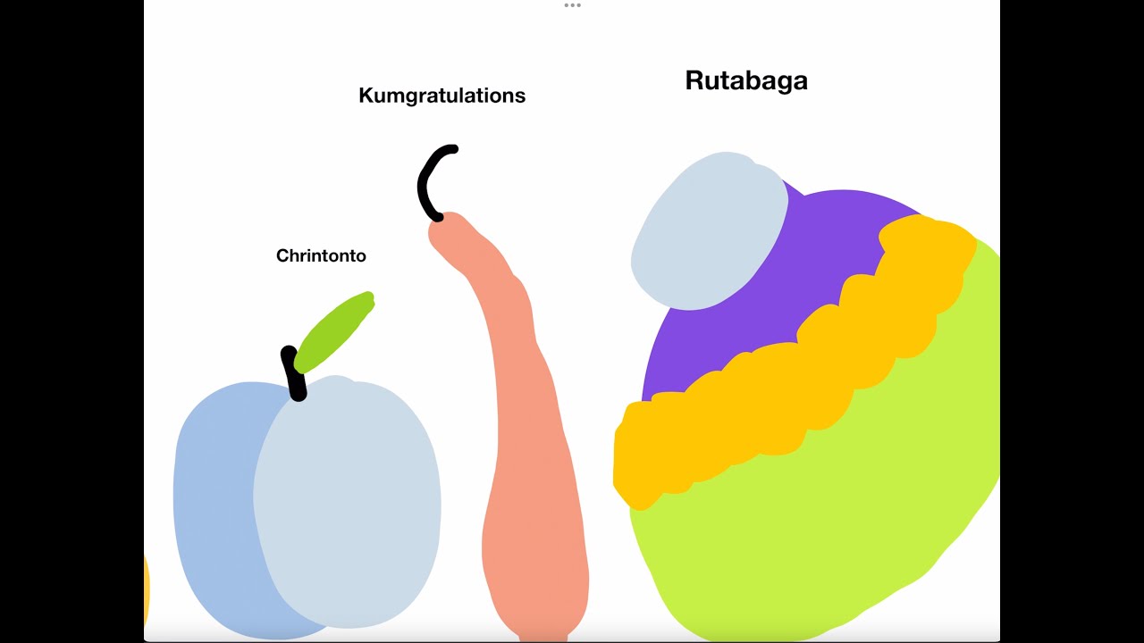 Infinite Zoom Drawing Fruit & Veggies Size Comparison by Pecho part 2 